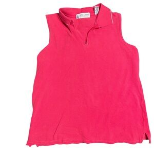 Marsh Landing Women’s Medium Bright Pink Sleeveless Top